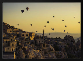 Sunrise over Cappadocia Poster