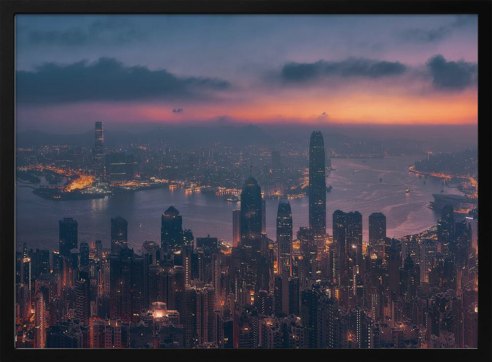 Sunrising Hong Kong Poster