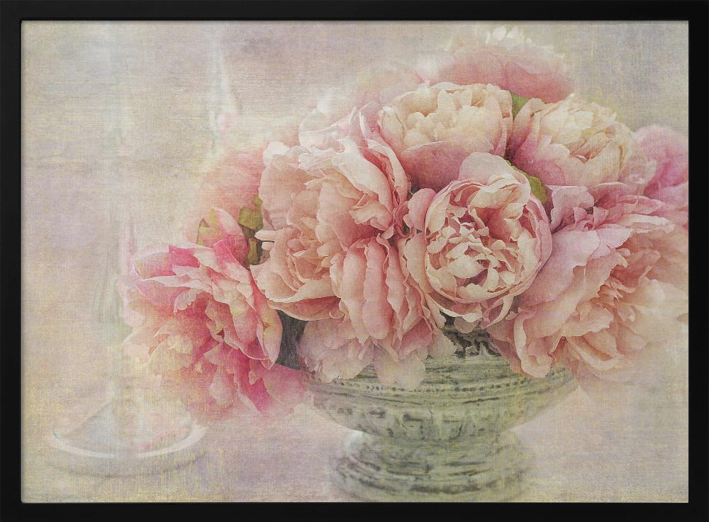 A Posy of Pink Peonies Poster