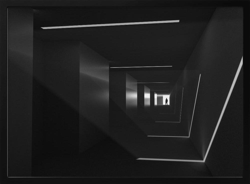 Light in Corridor Poster