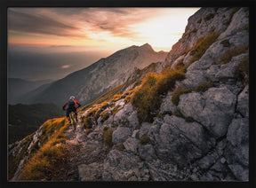 Sunset high alpine ride Poster