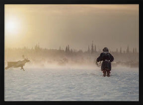 Reindeer hunter Poster