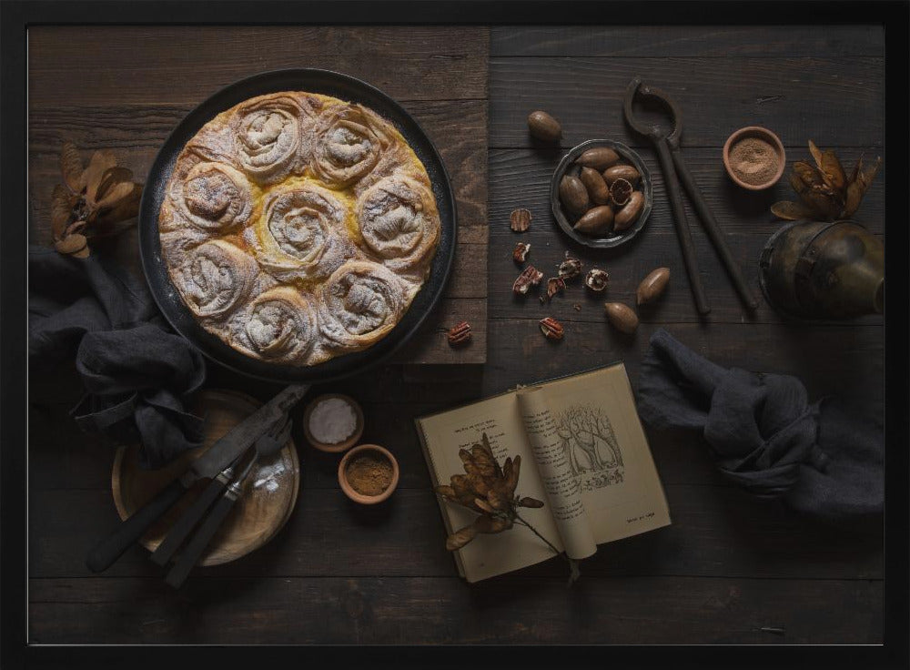 Pumpkin spice ruffled milk pie Poster