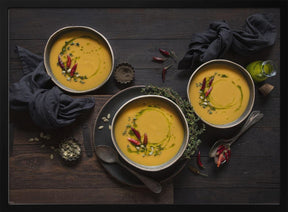 Leek and pumpkin spicy soup Poster