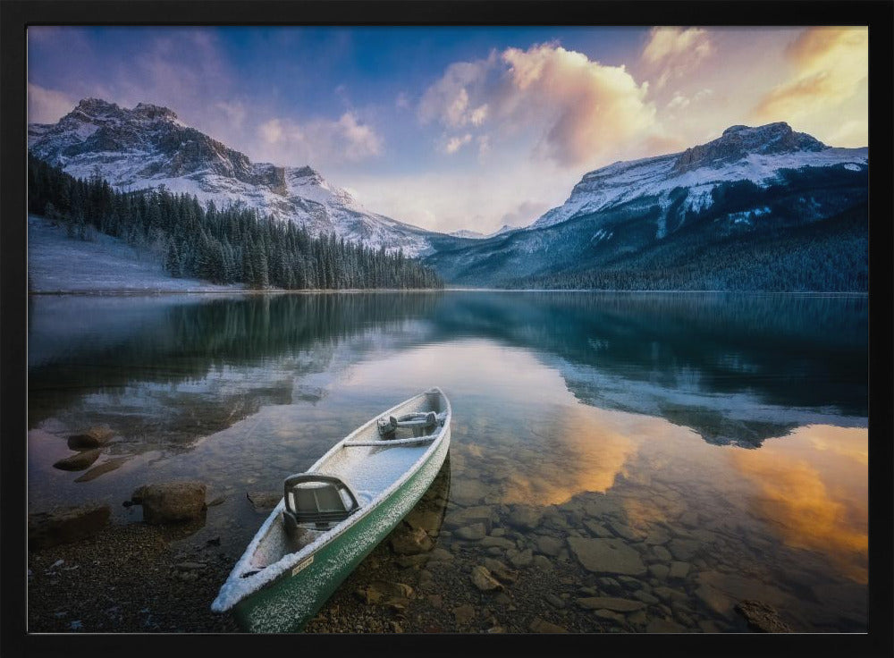 First Snow Emerald Lake Poster