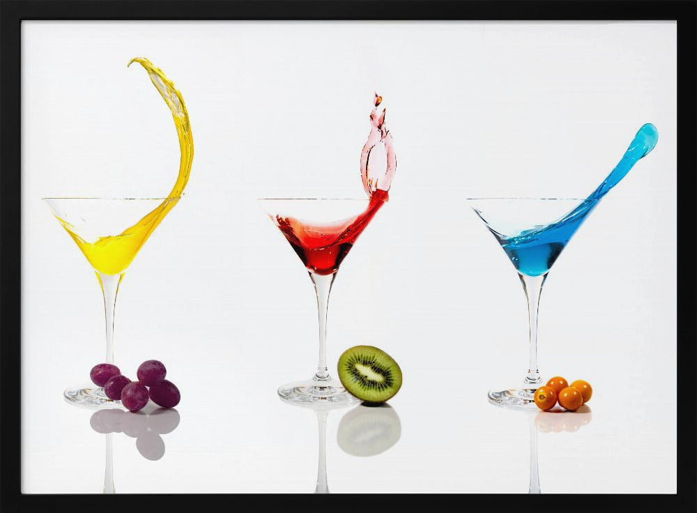 Cocktails and Fruit Poster