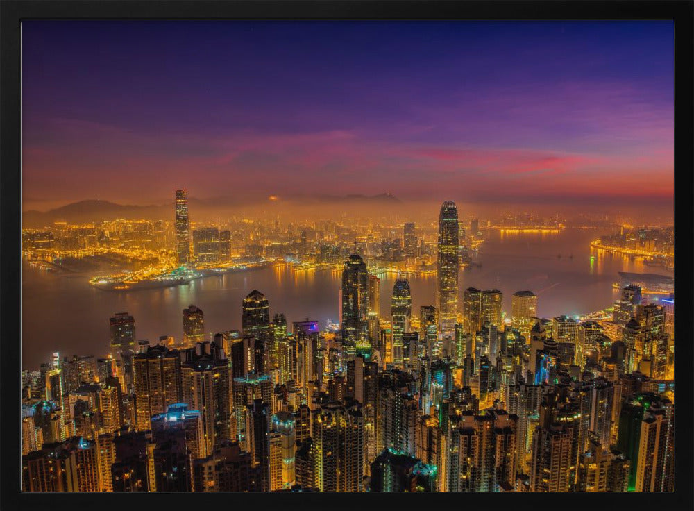 Hong Kong sunrise Poster