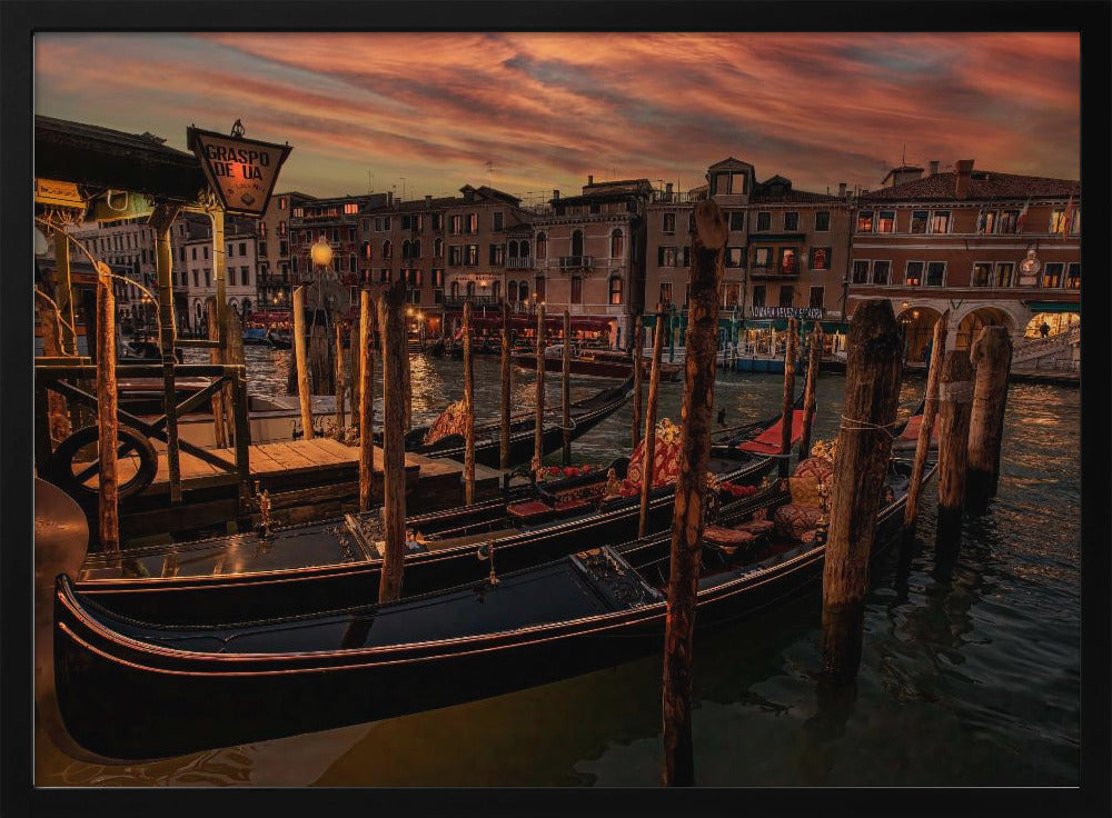 A Cozy Night in Venice Poster