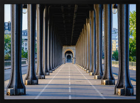 Bir Hakeim bridge perspective Paris Poster