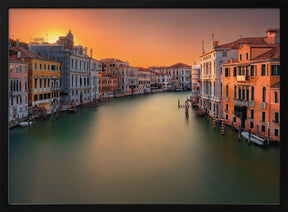 Sunset in Venice Poster