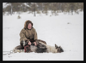 Jigorij catches reindeer Poster