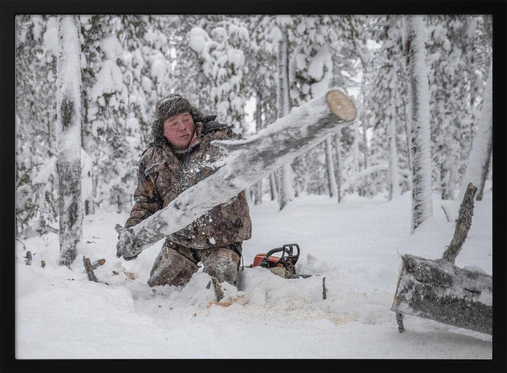 Kostya prepares firewood Poster