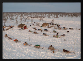 Morning in Nenets camp Poster