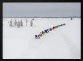 Crossroads in the tundra Poster