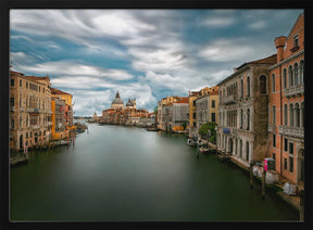 Stormy weather on the Grand Canal Poster