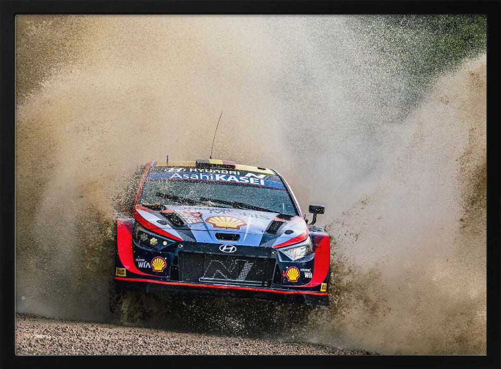 Hyundai WRC Rally Car Poster