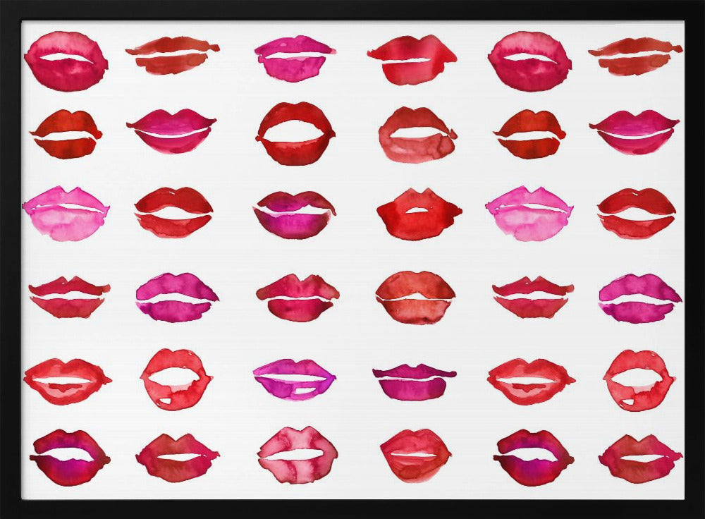 Lipstick kisses Poster