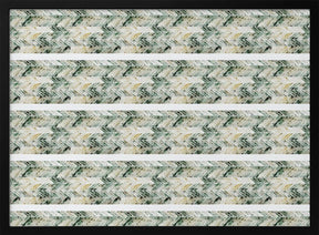 Green Beige Pattern Poster