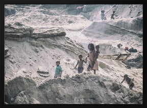 Children from the quarry in Jaflong Poster