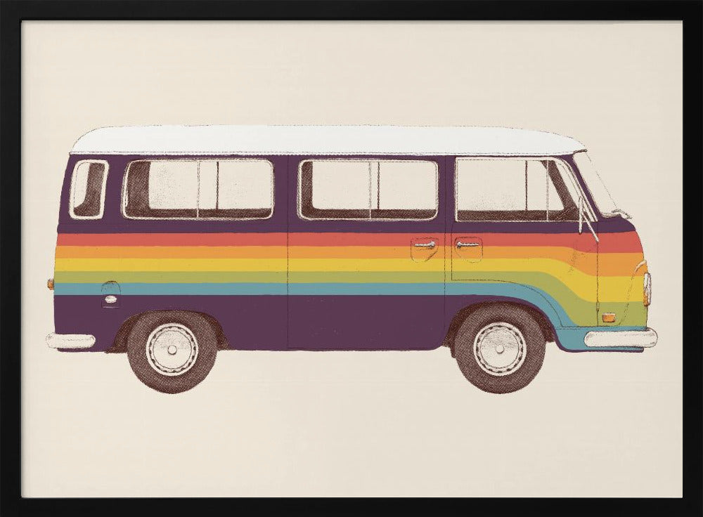 Van Rainbow Poster