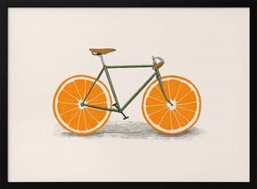 Orange Wheels Poster