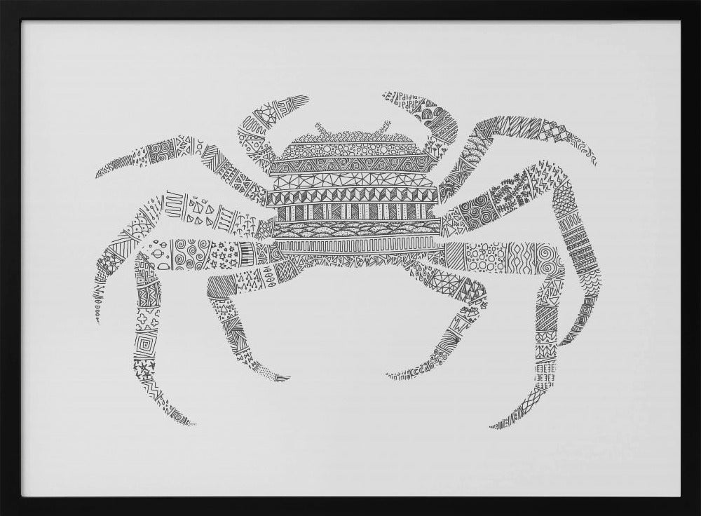 Crab Grey Poster Grey Poster