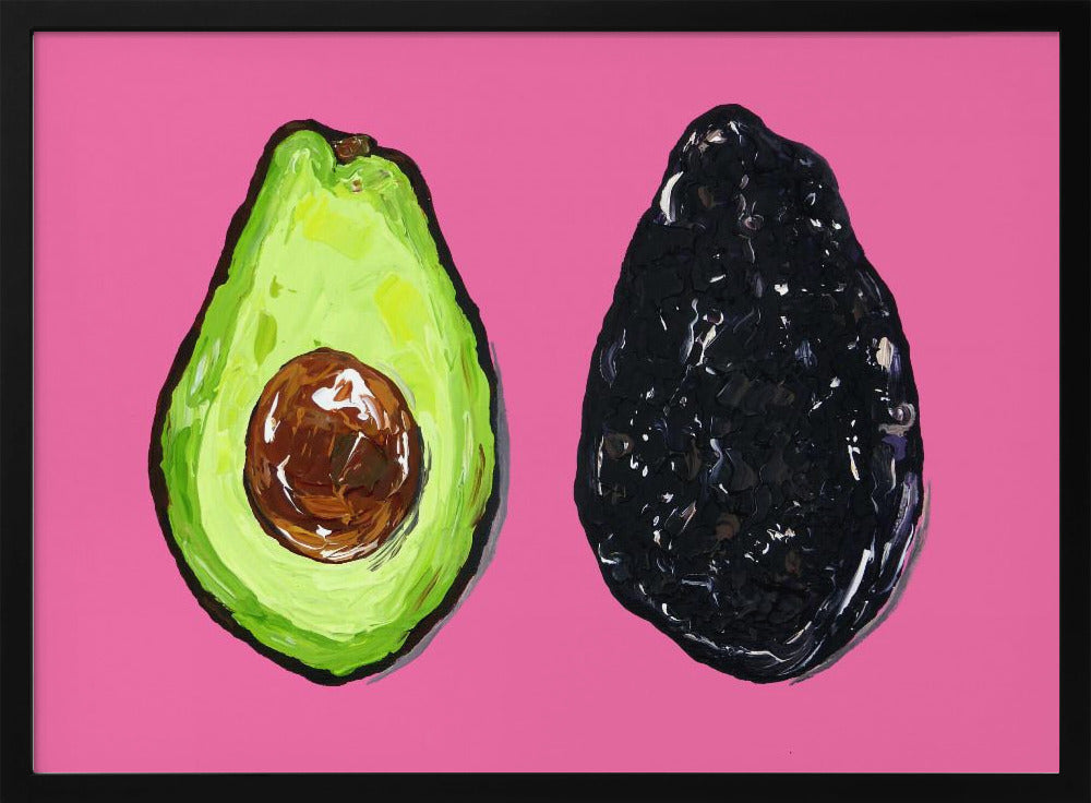 Avocado On Pink Poster