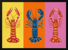 Lobster Langoustines Pop Art 3 Poster