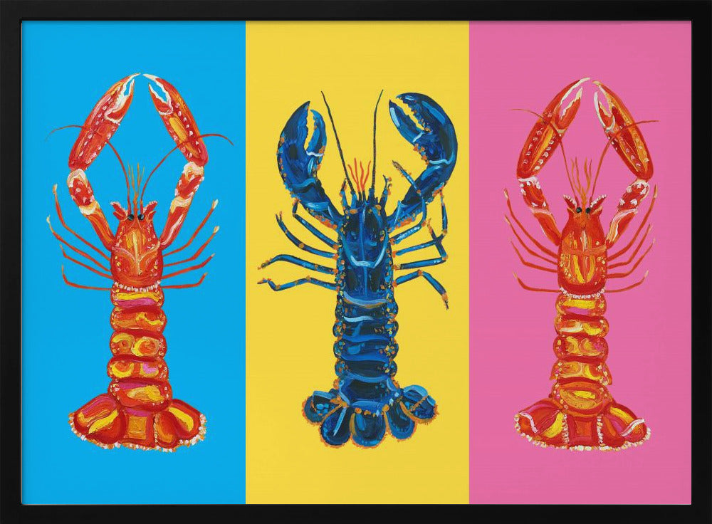 Lobster Langoustines Pop Art Poster