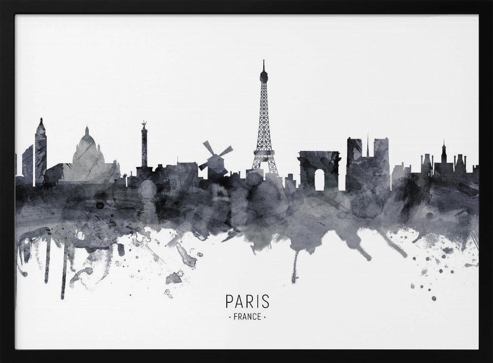 Paris France Skyline Poster