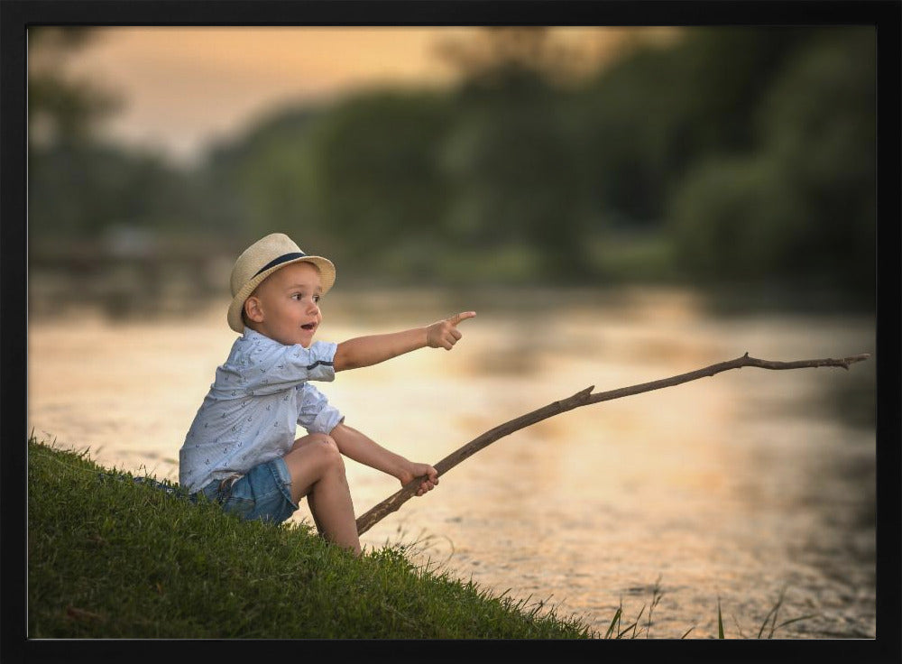 Little fisherman Poster