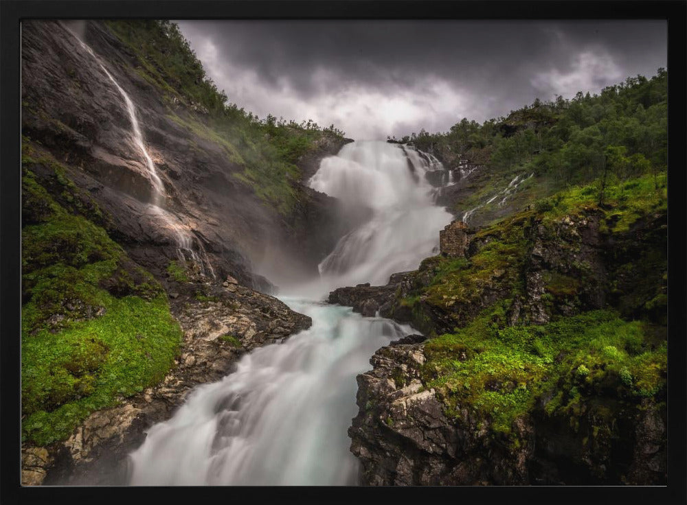 Kjosfossen waterfall Poster