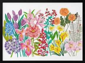 Flowers in the Garden Poster