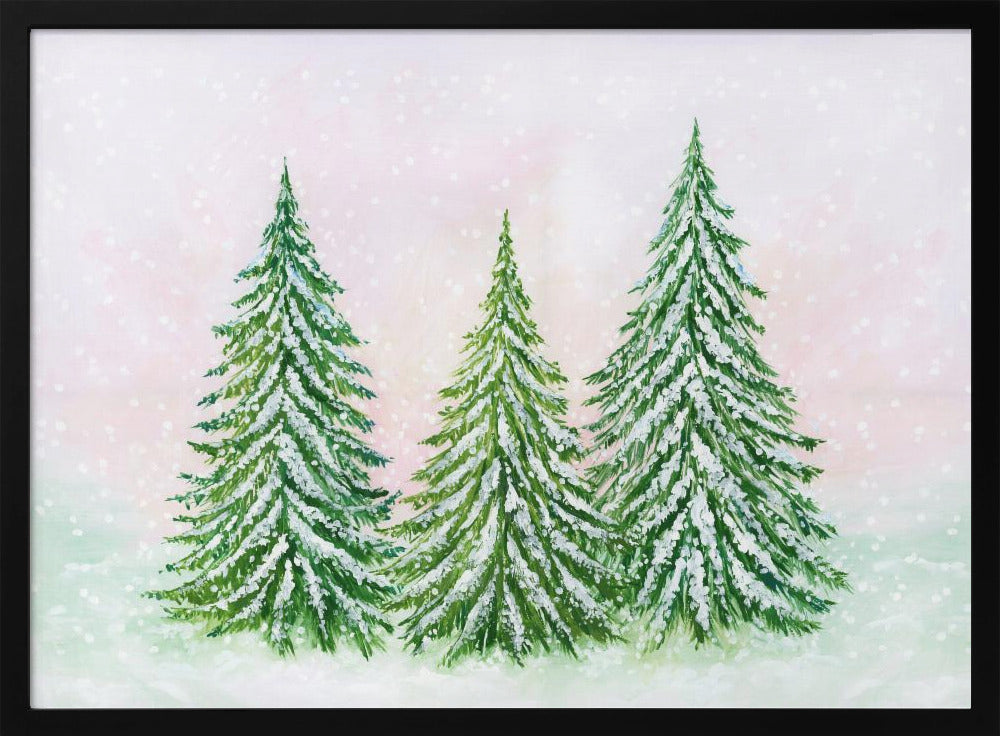 The snowy trees Poster