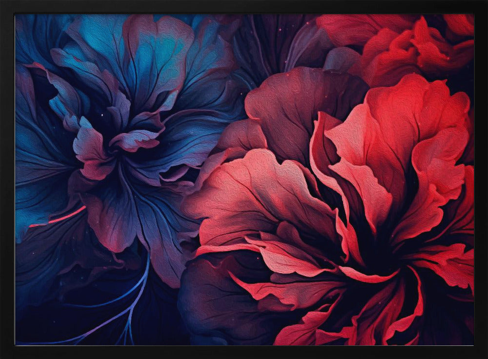 Wavily flowers Poster