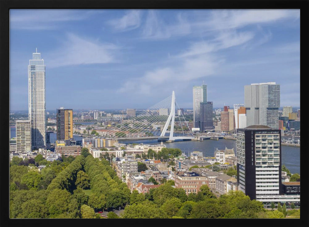 Unique Rotterdam panorama seen from the Euromast Poster