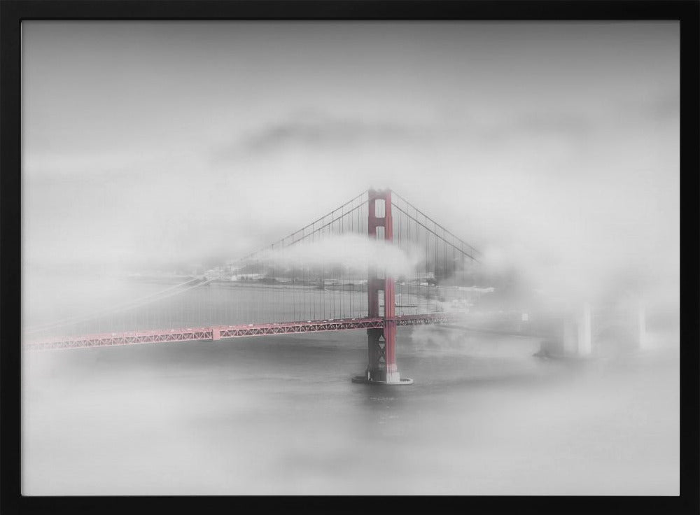 Foggy Golden Gate Bridge Poster