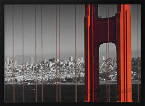 Golden Gate Bridge in Detail Poster