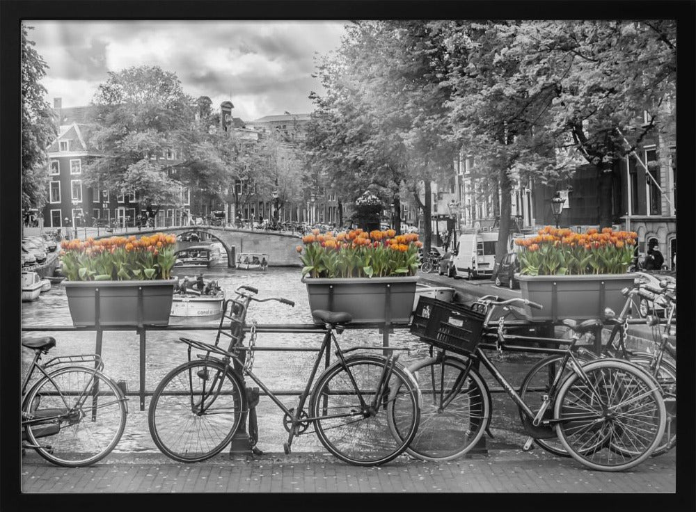 AMSTERDAM Gentlemen&#039;s Canal panoramic view Poster