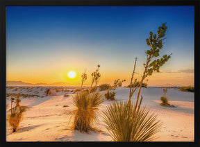 White Sands Sunset Poster