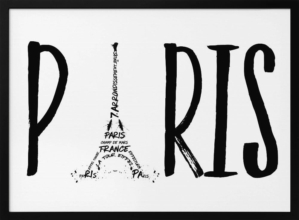 PARIS Typography Poster