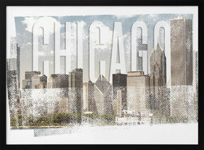 CHICAGO Skyline | Vintage Poster