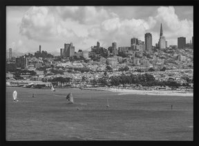 San Francisco Skyline | Monochrome Poster