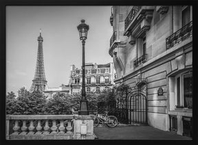 Monochrome Parisian Charme Poster