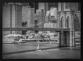 NEW YORK CITY Brooklyn Bridge &amp; Manhattan Skyline Poster