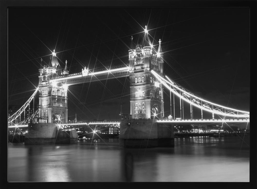 LONDON Tower Bridge at Night Poster