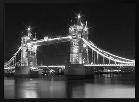 LONDON Tower Bridge at Night Poster