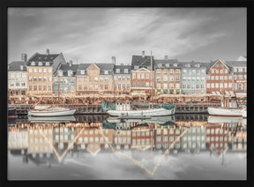 COPENHAGEN VINTAGE Nyhavn Idyllic Evening Impression Poster