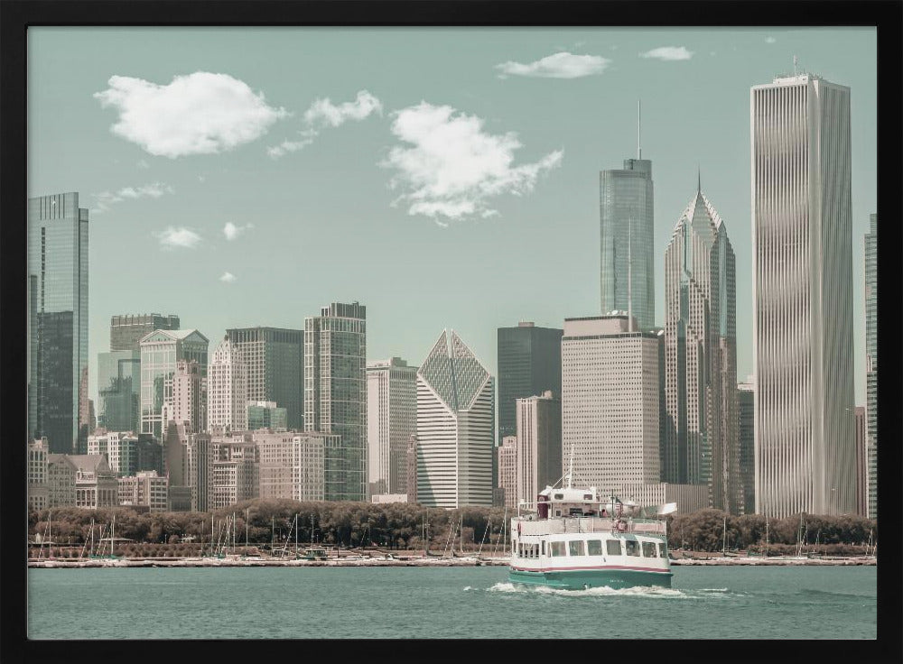 CHICAGO Skyline | urban vintage style Poster