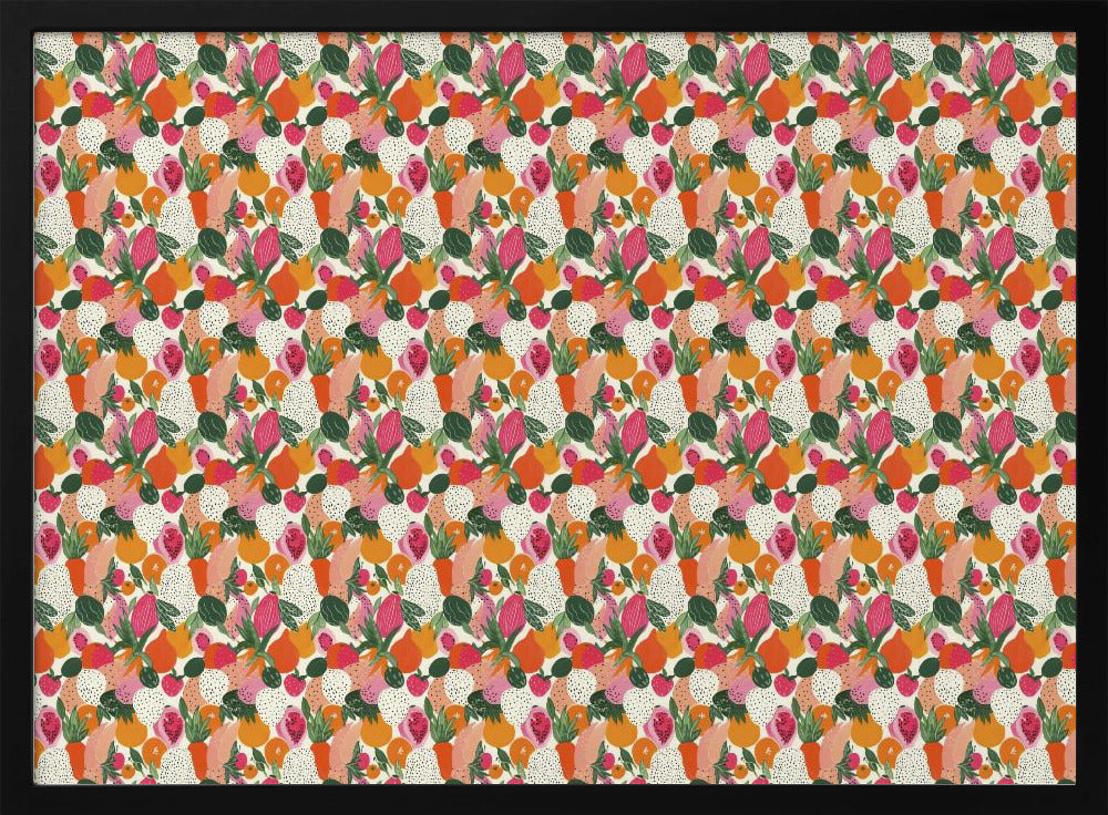 Fresh fruits pattern 3 Poster